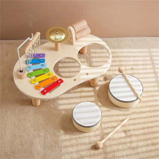 Kids Wooden Drum Set