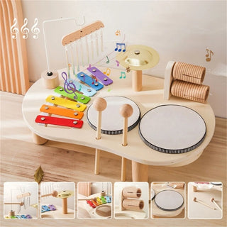 Kids Wooden Drum Set