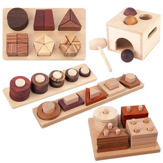 Montessori Wooden Building Blocks